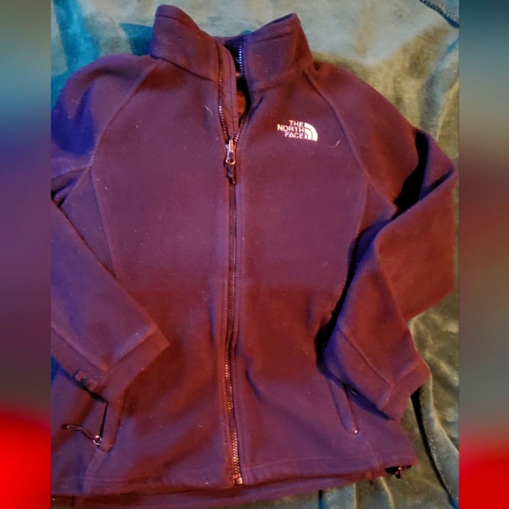 The North Face womens sz S jacket.  Black/ dark gray, some normal wear
